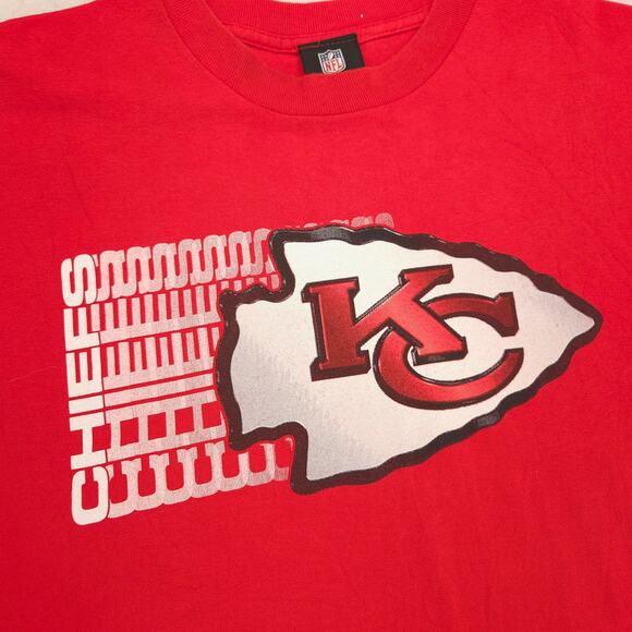 NFL Kansas City Chiefs Graphic Football T-Shirt Mens Size Extra Large XL Red - Picture 4 of 9
